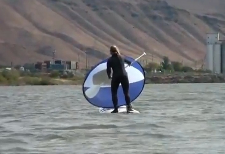 Wind Paddle MaKaNi SUP Sail Kit SUPboarder Mag