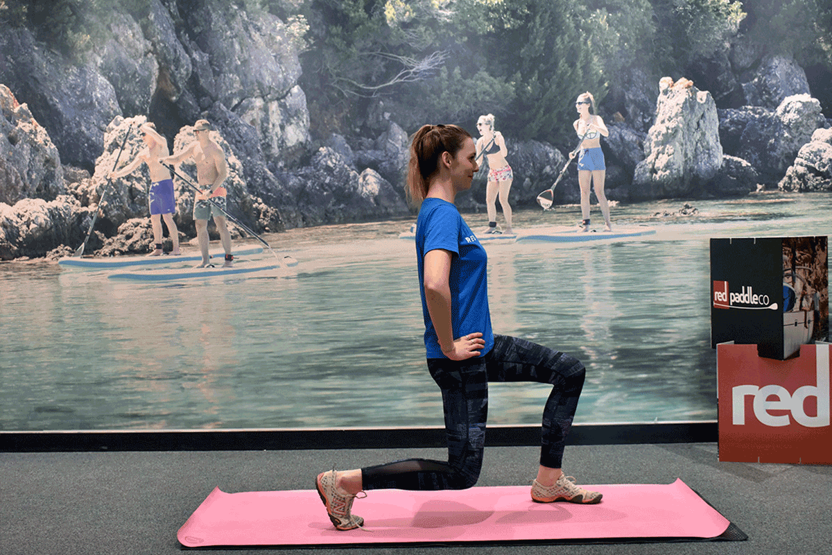 red paddle co sup fitness - jumping lunges
